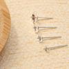 Tachuelas para Aretes con Forma de Copa de 3 mm a 6 mm Plata de Ley S925 Postes para Aretes Semi-Acabados DIY de Cristal Perla con Elementos de Concha