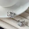 Pendientes de Línea Escalonada de Circonita de Diseño de Nicho, Pendientes Simples de Gama Alta Estilo Ins Fresco Femenino y Exquisito