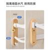 Toallero de baño de madera maciza, estante de almacenamiento para baño sin perforaciones, toallero de baño de nogal montado en la pared, almacenamiento