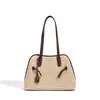 2026 Bolsa de Ombro Grande de Tecido de Alto Padrão de Nicho Bolsa Transversal Design Bolsa Feminina Patchwork Bolsa de Braço para Férias de Primavera e Verão