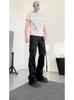 Pantalones Casuales de Bolsillo Plegado Resistentes Americanos de Comercio Exterior para Hombres y Mujeres Hip-Hop de Calle Alta Pantalones Rectos Sueltos de Gama Alta