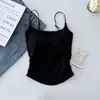 Design Puramente Sensual e Docemente Picante, Estilo Camisola Plissada com Bojos Embutidos, Pode Ser Usado como Camada Interna ou Peça Externa, Top Feminino