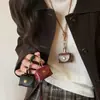 Nuevo Estilo Collar Melard Estampado Leopardo Gamuza Clip para Gafas Billetera Cadena Decorativa Larga Cadena de Sujetador Suave para Mujer