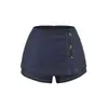 Pantalones Falda Vaquera Mini con Abertura Lateral Botones Estilo Americano Ajustados al Cuerpo para Mujer Verano 2026 Temperamento Retro Pantalones Falda