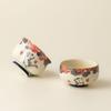 Par de Tazas de Té con Aroma a Gatito Blanco de Mineral de Roca, Taza Maestra de Cerámica, Taza de Té China para el Hogar, Regalo para Mujeres