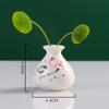 Mini Vaso Cerâmico Pequeno Decorações de Mesa de Chá Bolsos Pontas dos Dedos Acessórios de Arte do Chá Fábrica de Plantio de Flores Verdes Hidropônicas Enfeites