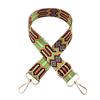 Nueva correa de hombro ancha con diseño de flor de transferencia de calor de color, accesorios de embalaje para bolsos de moda, correa de hombro cruzada, correa larga con borde cruzado