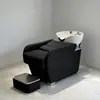 Cama de Lavar Cabelo para Salão, Cama de Lavagem Simples Semi-Reclinável para Salões de Beleza, Venda Direta do Fabricante, Cama de Salão de Beleza Moderna