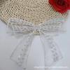 Ribete de Encaje de Malla Bordado para Accesorios de Mujer, Lazos Decorativos, Adornos Comunes para Ropa Hechos a Mano con Lentejuelas y Cuentas