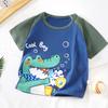 Camiseta de Algodón Puro de Manga Corta para Niños, Nuevo Estilo de Verano 2026, Camiseta para Bebé Niño, Camiseta de Manga Corta con Dibujos Animados para Niña, Estilo Coreano, Ropa para Niños