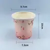 Caixa de Embalagem para Tigela Descartável de Papel Kraft para Mingau, Tigela de Papel com Tampa, Recipiente Espesso para Sobremesa, Tigela Redonda para Levar Sopa para Uso Comercial