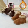 Botas Birkenstock retro estilo francés, nueva colección otoño/invierno 2026, botines cortos con forro de felpa estilo coreano para niñas, tallas medianas y grandes, botas de nieve