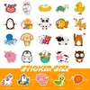 Compra Directa Transfronteriza de 100 Pegatinas Pequeñas de 4 cm de Animales Nuevos Erizo Mixtos, Lindas Pegatinas de Animales de Dibujos Animados