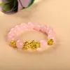 Venta directa de fábrica pulsera de ágata calcedonia imitación oro vietnamita obsidiana valiente puesto de joyería regalo venta en vivo