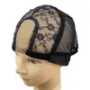 Touca de Rede para Peruca Han Kai Touca Elástica para Cabeça Rede de Cabelo de Renda Touca de Peruca em Domo de Spandex Acessórios para Peruca Base de Rede