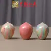Vaso Artesanal em Laca Tendência, Ornamento de Mesa de Madeira Feito à Mão, Decoração para Home Office, Ornamento em Entalhe de Madeira