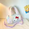 Serie Sanrio Lindo Bolso Cuadrado Largo de Peluche Recién Llegado Bolso Cruzado de Un Solo Hombro Papelería Bolso Merleti Muñeca Máquina