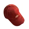 Gorra de Béisbol Alq con Bordado 3D, Moda Versátil Estilo Coreano con Visera, Estilo Pareja, Gorra Suave que Adelgaza el Rostro