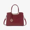 Bolsa de Mão de Luxo com Padrão de Crocodilo, Grande Capacidade, Sensação de Alta Qualidade, Bolsa de Ombro e Transversal Versátil, Bolsa Tote para o Dia a Dia