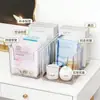 Caja de Almacenamiento para Mascarillas Faciales, Tocador de Maquillaje Acrílico, Caja Transparente con Compartimentos, Cosméticos de Escritorio, Estante de Almacenamiento de Productos para el Cuidado de la Piel de Gran Capacidad