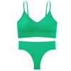 Conjunto de Sujetador y Chaleco de Espalda Grande 666# Transfronterizo para Chicas Conjunto de Ropa Interior Sexy de Tirantes Franceses con Tanga para Mujer