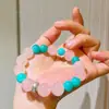 Pulsera de Contraste de Cristal en Polvo Natural de Madagascar y Piedra Tianhe de Plata 925