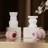 Portavelas de Columna Romana Minimalista Estilo Europeo Amapola Molde de Silicona Base para Velas de Aromaterapia DIY Soporte de Exhibición Molde de Yeso