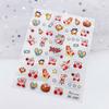 Pegatinas de uñas finas resistentes con relieve de camuflaje, lindas estrellas de dibujos animados, muñeca SP, giicawa mikko