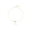 Collar de Perlas de Mariposa Cadena para Clavícula para Mujer Sencillo Deseo Puro Estudiante Verano Lujo Ligero Suave Collar de Hada