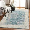 Alfombra Lavable Imitación Cachemir Persa Transfronteriza, Alfombrilla Lavable para Mesita de Noche de Dormitorio, Alfombra para Sala de Estar Doméstica Resistente a Manchas y al Desgaste