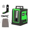 Nivelador Láser Infrarrojo Portátil de 5 Líneas y 2 Líneas Transfronterizo de Mini Tamaño, Nivelador de Agua de Luz Fuerte de Alta Precisión