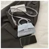 Bolsa Feminina Transfronteiriça com Toque de Luxo, Cor Sólida, Bolsa de Ombro Simples, Novo Modelo 2026, Bolsa de Mão Versátil, Bolsa Quadrada Pequena Transversal, Comércio Exterior