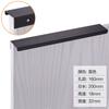 Manija invisible de aleación de aluminio Manija negra para cajón Armario Herrajes para muebles de gabinete Manija de puerta Alargada Manija para puerta de gabinete