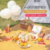 C El tapete engrosado a prueba de humedad más vendido para acampar al aire libre, picnics y cocina al aire libre, tapete de picnic impermeable estilo INS, tapete para césped