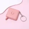 Cinta métrica cuadrada directa de fábrica con llavero estilo nórdico simple retráctil automática mini cinta métrica cinta métrica suave logo