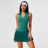 Traje Deportivo Transfronterizo para Mujer Verano Exterior Casual Falda Corta Chaleco Running Fitness Yoga Tenis Traje Conjunto de Dos Piezas