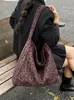Bolsa Grande Estilo Perezoso con Textura, Bolsa de Hombro Grande de Gran Capacidad para Viajes Diarios, Bolso de Hombro Bajo el Brazo de Cuero Suave, Bolsa Grande de Nuevo Estilo para la Clase