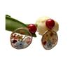 Pendientes de flores secas estilo retro francés de jardín de primavera 2024, nuevos y bonitos, estilo pastoral japonés, con personalidad para niña.