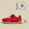 Guyun 2026 Primavera Nuevos Zapatos de Entrenamiento Blancos Alemanes para Mujer con Doble Cordón, Tenis Versátiles Casuales Deportivos de Bloques de Color