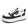 Tenis Blancos de Piel para Mujer con Sensación de Caminar sobre las Nubes, Novedad Primavera 2026 Versátiles de Suela Gruesa Casuales Deportivos para Estudiantes H789