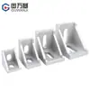 Accesorios para Perfiles de Aluminio Industriales Estándar Europeo Estándar Nacional 2020 3030 4040 Ángulo de Aluminio Pie de Ángulo Recto Ensamblaje de Conector