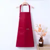 Delantal Personalizado Sencillo y Moderno Delantal con Tirantes Ajustables Delantal para Té de Leche Café Olla Caliente Ropa de Trabajo para Catering Fabricante de Logos