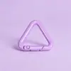 Llavero de cierre de resorte triangular pintado de colores, anillo de resorte, accesorio DIY para bolsos y mochilas