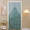 Cortina de encaje estilo francés para puerta, cortina a prueba de mosquitos para uso doméstico, adecuada para todas las estaciones, cortina divisoria universal, instalación sin taladro, cortina de puerta mosquitera para dormitorio y cocina
