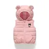 Nuevo Chaleco con Capucha de Orejas de Oso para Niños y Niñas Otoño e Invierno Chaleco Cálido Chaleco Dibujos Animados Chaqueta Linda