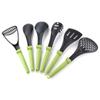 Utensilios de cocina de silicona y nailon antiadherentes, pala especial, cuchara para sopa, colador, cuchara para espaguetis, utensilios de cocina de estándar americano resistentes a altas temperaturas.