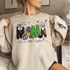 Sudadera con Sudadera de Manga Larga para Mujer, Modelo Nuevo 2025 "Esta Mamá Ama Sus Pesadillas", Estampada, Corte Holgado, Color Caqui, Delgada