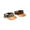 Sombrero de Verano para Mujer Vacaciones en la Costa Sombrero de Playa Sombrero para el Sol Moda Estampado de Leopardo Estilo Coreano Viaje al Aire Libre Sombrero para el Sol para Hombre