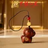 Cadena para Teléfono Colgante Llavero Caballo de Sándalo Morado, Adorno de Caballo del Zodiaco de Sándalo Verde Yiming Xianyuan, Decoración Colgante para Bolsa de Teléfono