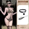 Lou Bei Lingerie Erótica Sexy Vazado de Tiras Estampa de Leopardo Bodysuit de Três Pontos Para Dormir Sem Remover Sedução Dropshipping